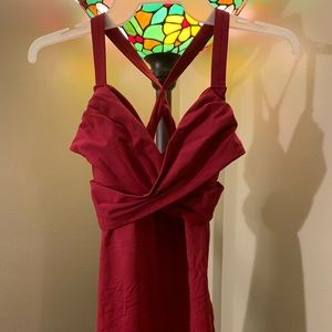 Red Workout tank top